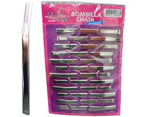 Malon Bombilla Chata Acero 15cm