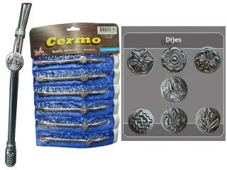 Malon Cermo Bombilla Acero c/Dije